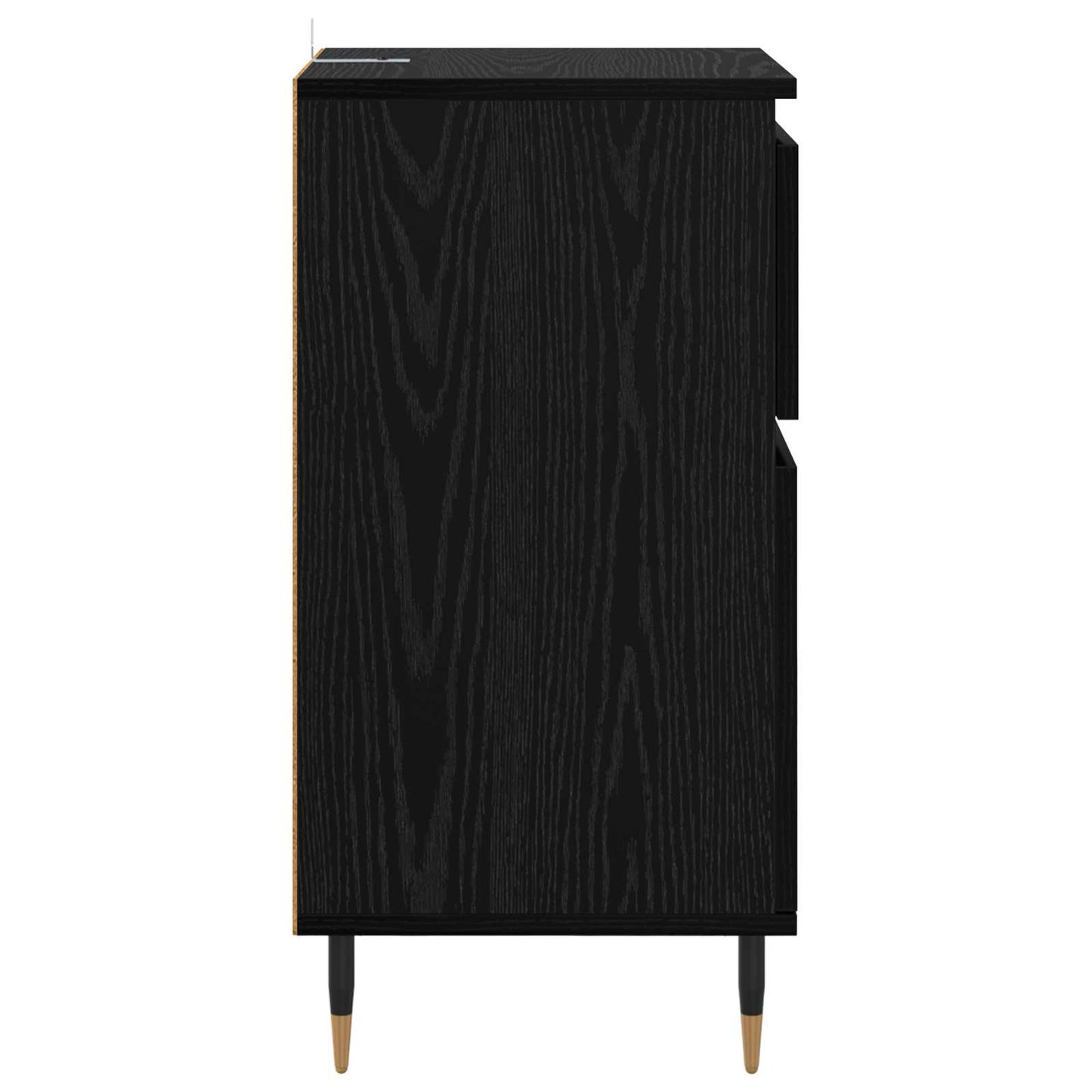 vidaXL Sideboard mit Schubladen Schwarz Eichen-Optik 40 x 35 x 70 cm