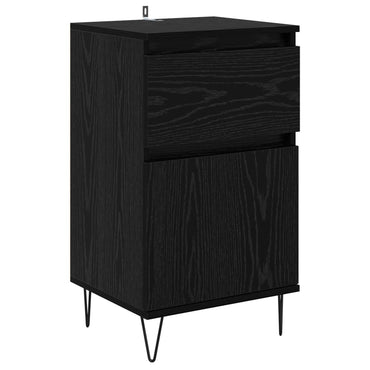 vidaXL Sideboard Schwarz Eichen-Optik 35 x 40 x 70 cm Holzwerkstoff