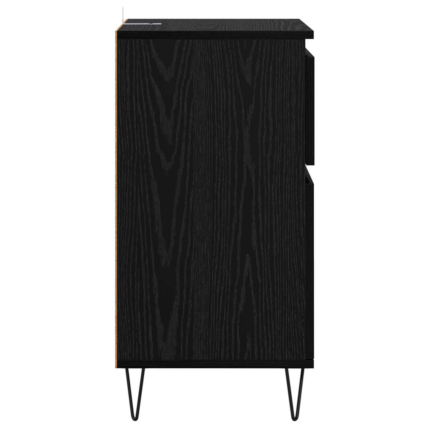 vidaXL Sideboard Schwarz Eichen-Optik 35 x 40 x 70 cm Holzwerkstoff