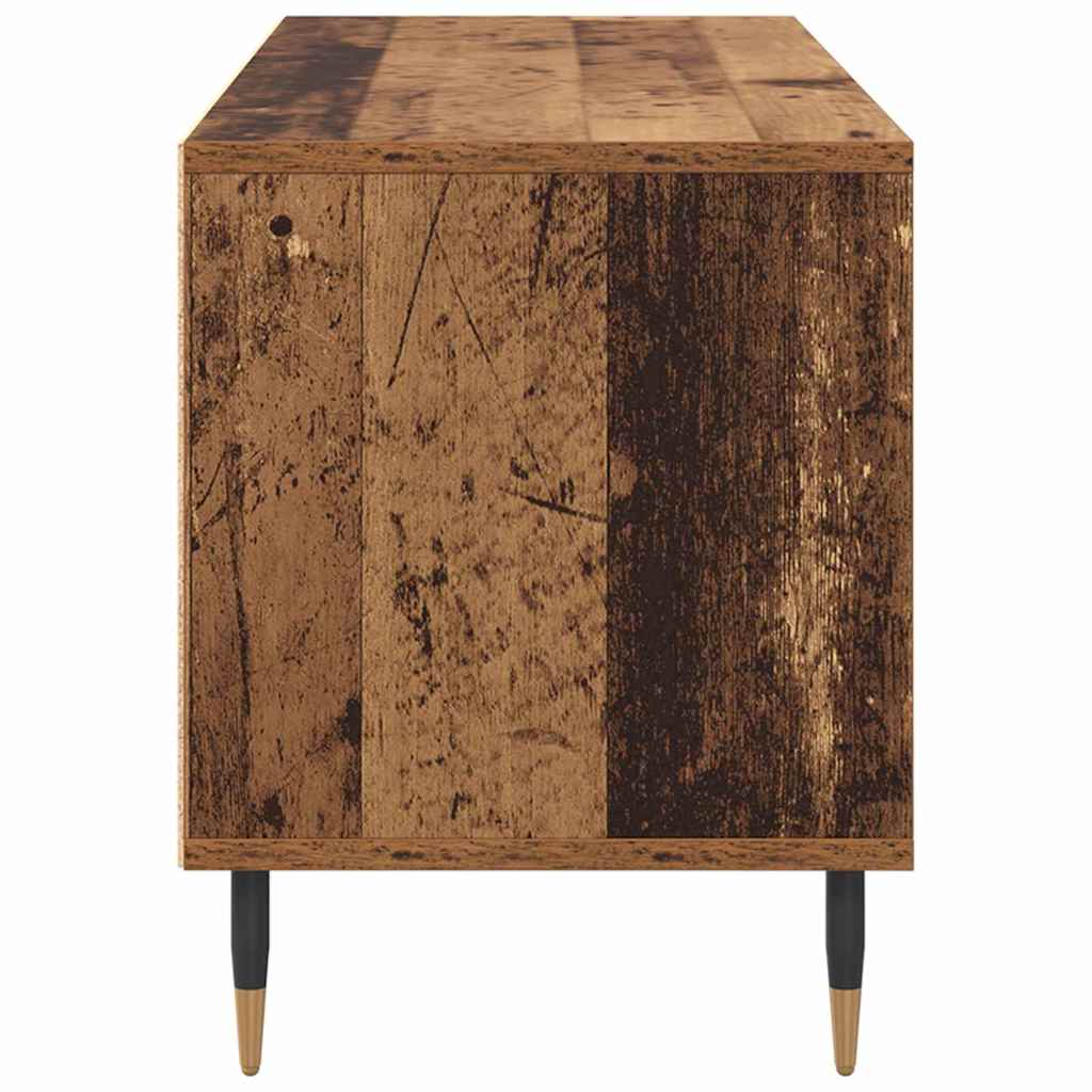 vidaXL TV-Schränk Altholz 100 x 34,5 x 44,5 cm Verbundholz und Eisen