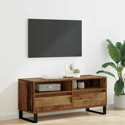 vidaXL TV-Schränk Altholz 100 x 34,5 x 44,5 cm Verbundholz und Eisen