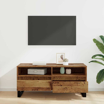 vidaXL TV-Schränk Altholz 100 x 34,5 x 44,5 cm Verbundholz und Eisen