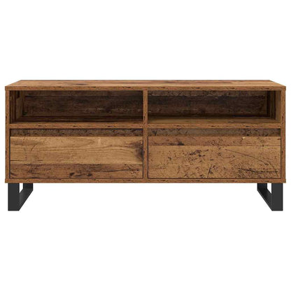 vidaXL TV-Schränk Altholz 100 x 34,5 x 44,5 cm Verbundholz und Eisen