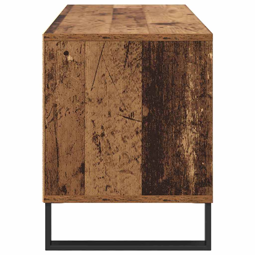 vidaXL TV-Schränk Altholz 100 x 34,5 x 44,5 cm Verbundholz und Eisen