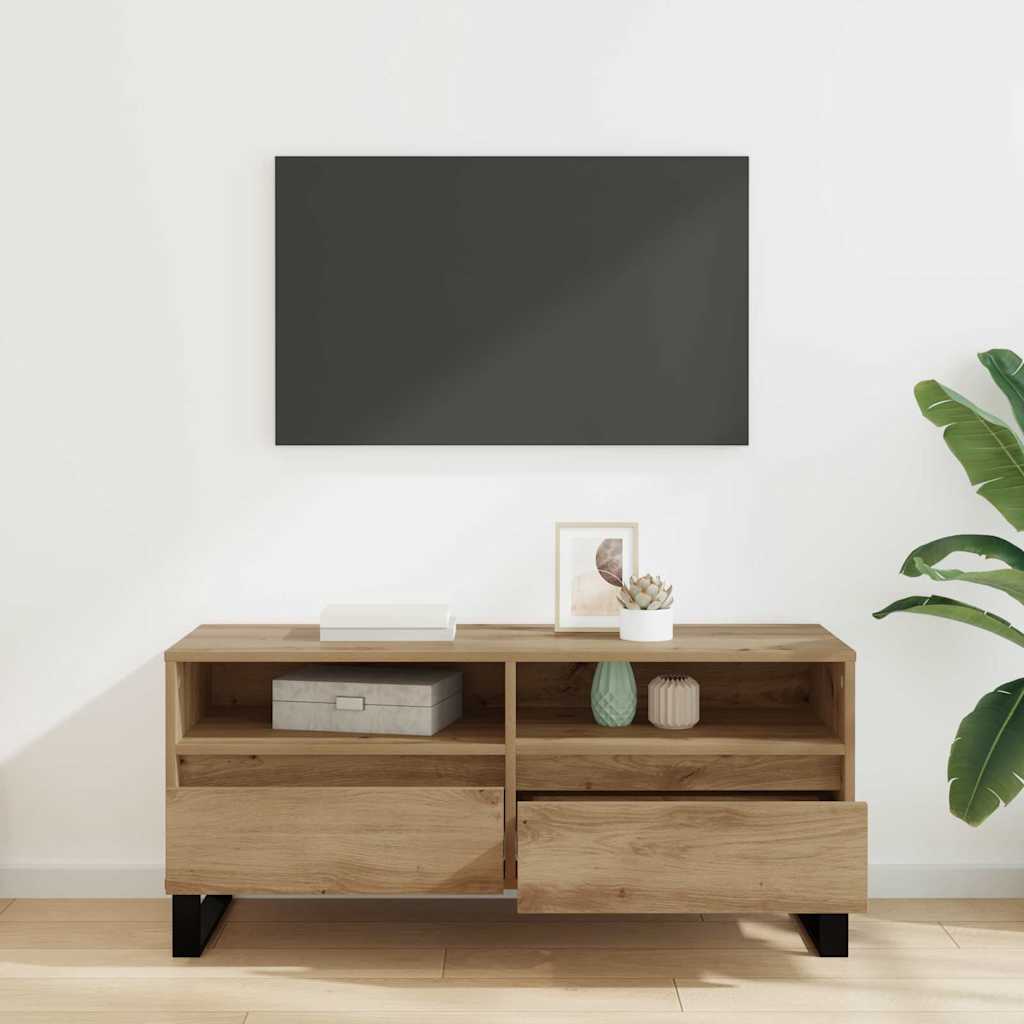 vidaXL TV-Schränk mit Schubladen Artisan-Eiche 100 x 34,5 x 44,5 cm