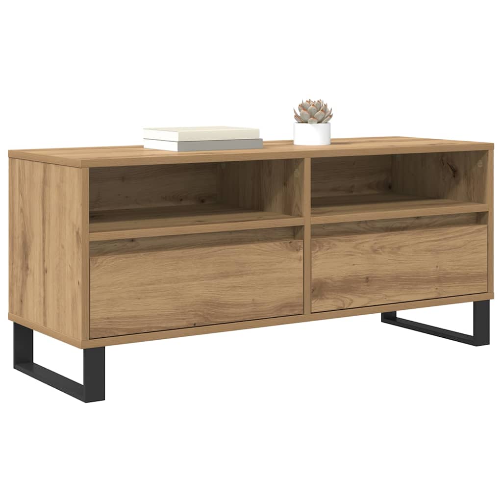vidaXL TV-Schränk mit Schubladen Artisan-Eiche 100 x 34,5 x 44,5 cm