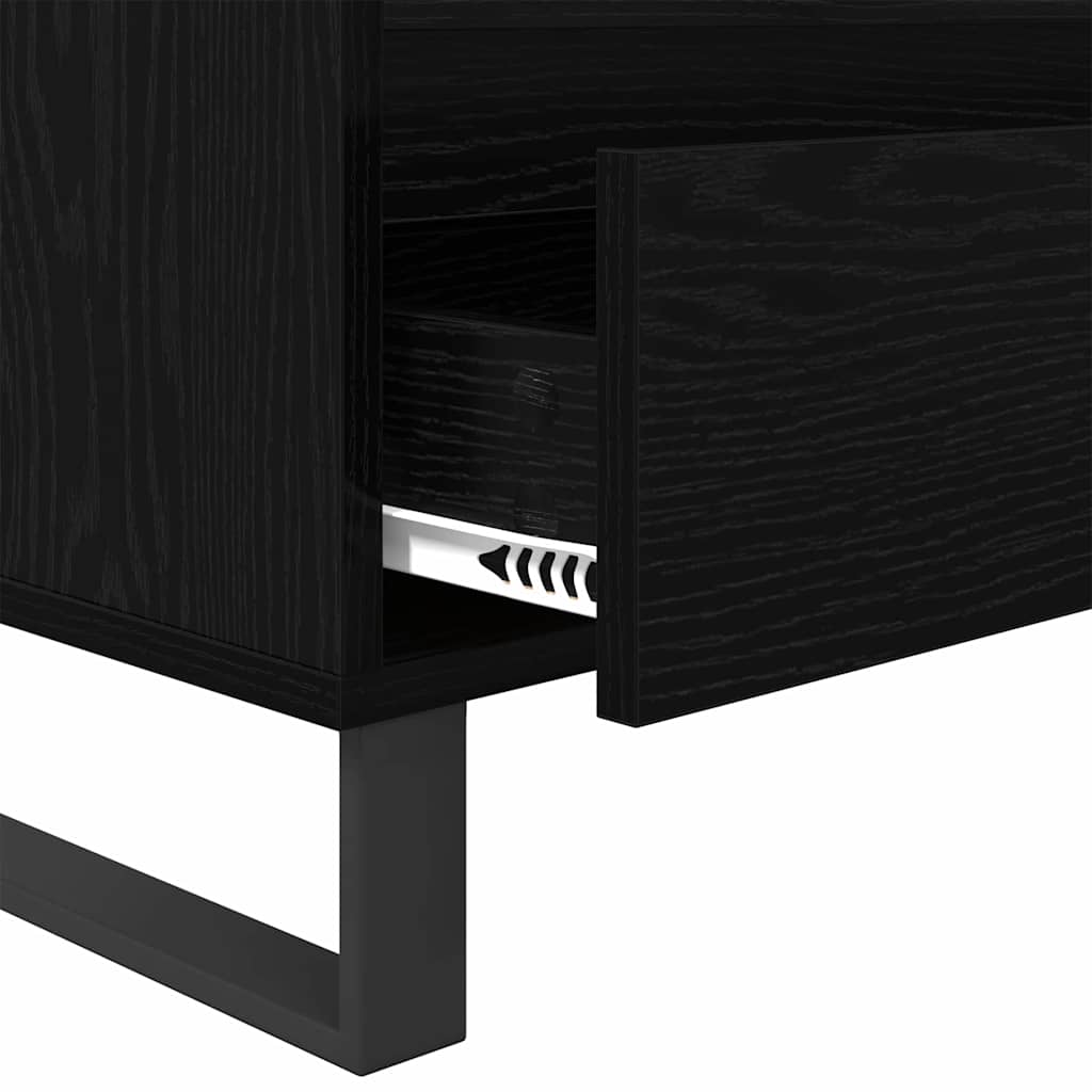 vidaXL TV-Schränk Schwarz Eichen-Optik 100 x 34,5 x 44,5 cm