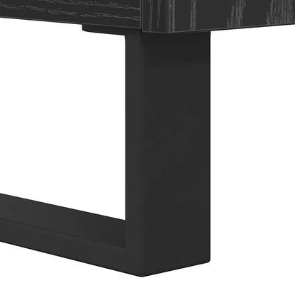 vidaXL TV-Schränk Schwarz Eichen-Optik 100 x 34,5 x 44,5 cm