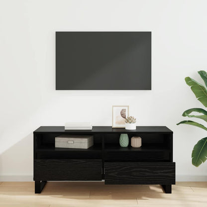 vidaXL TV-Schränk Schwarz Eichen-Optik 100 x 34,5 x 44,5 cm