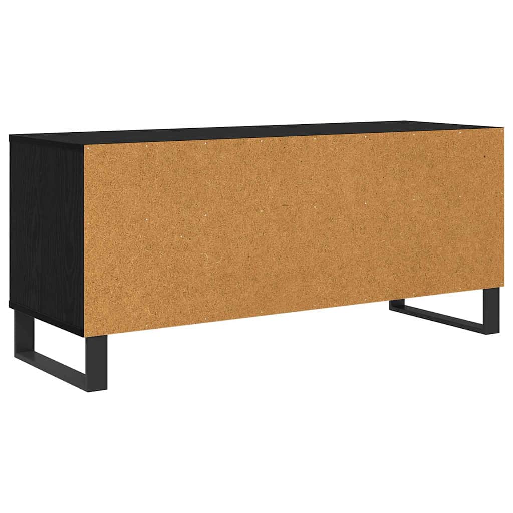 vidaXL TV-Schränk Schwarz Eichen-Optik 100 x 34,5 x 44,5 cm