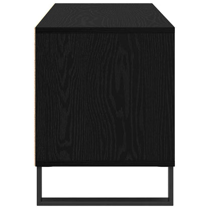 vidaXL TV-Schränk Schwarz Eichen-Optik 100 x 34,5 x 44,5 cm