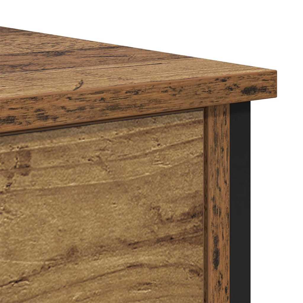 vidaXL Nachttisch Altholz 34 x 35,5 x 45 cm Holzwerkstoff