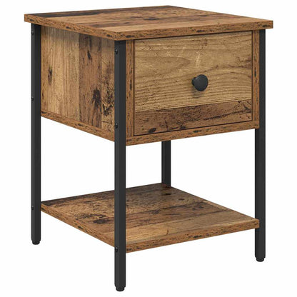 vidaXL Nachttisch Altholz 34 x 35,5 x 45 cm Holzwerkstoff