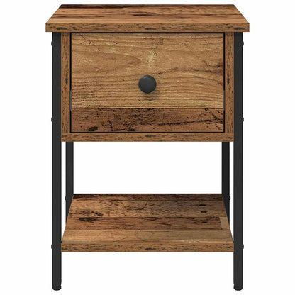 vidaXL Nachttisch Altholz 34 x 35,5 x 45 cm Holzwerkstoff