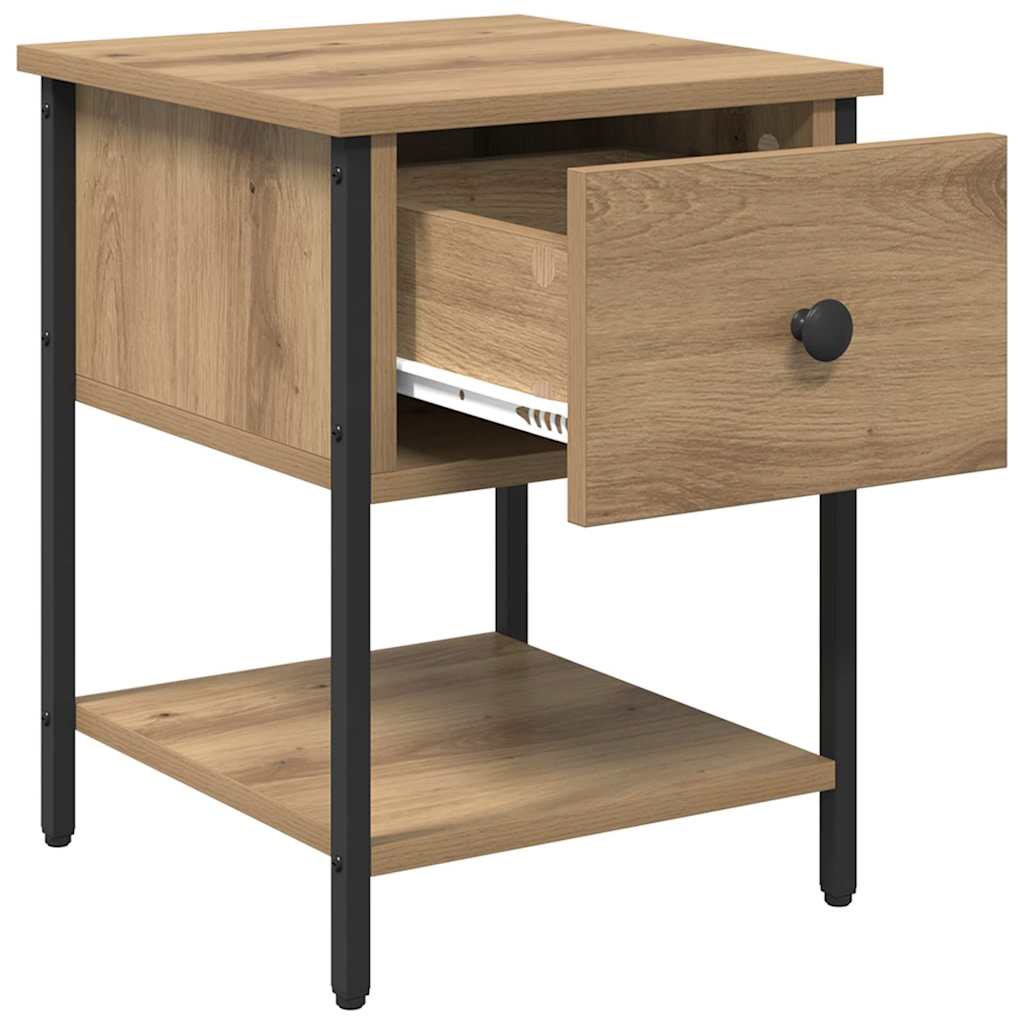 vidaXL Nachttisch Artisan-Eiche 34 x 35,5 x 45 cm Holzwerkstoff