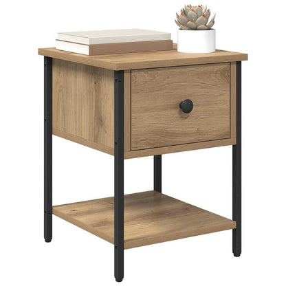 vidaXL Nachttisch 2 pcs Artisan-Eiche 34 x 35,5 x 45 cm Holzwerkstoff