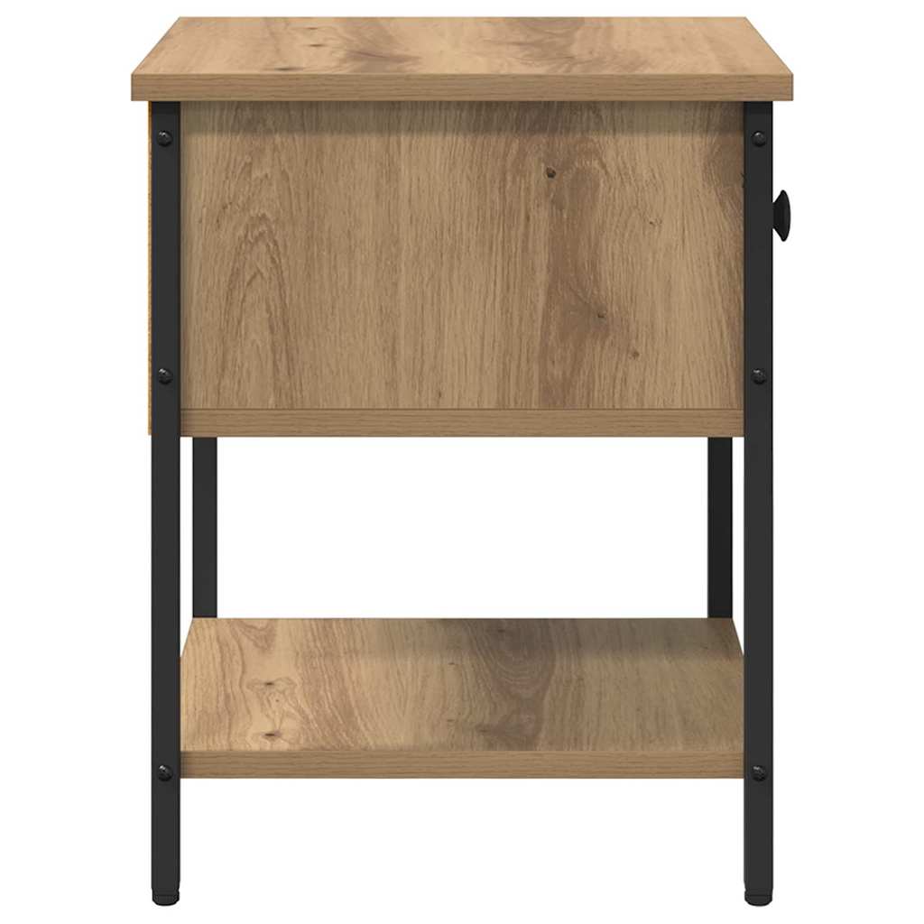 vidaXL Nachttisch 2 pcs Artisan-Eiche 34 x 35,5 x 45 cm Holzwerkstoff