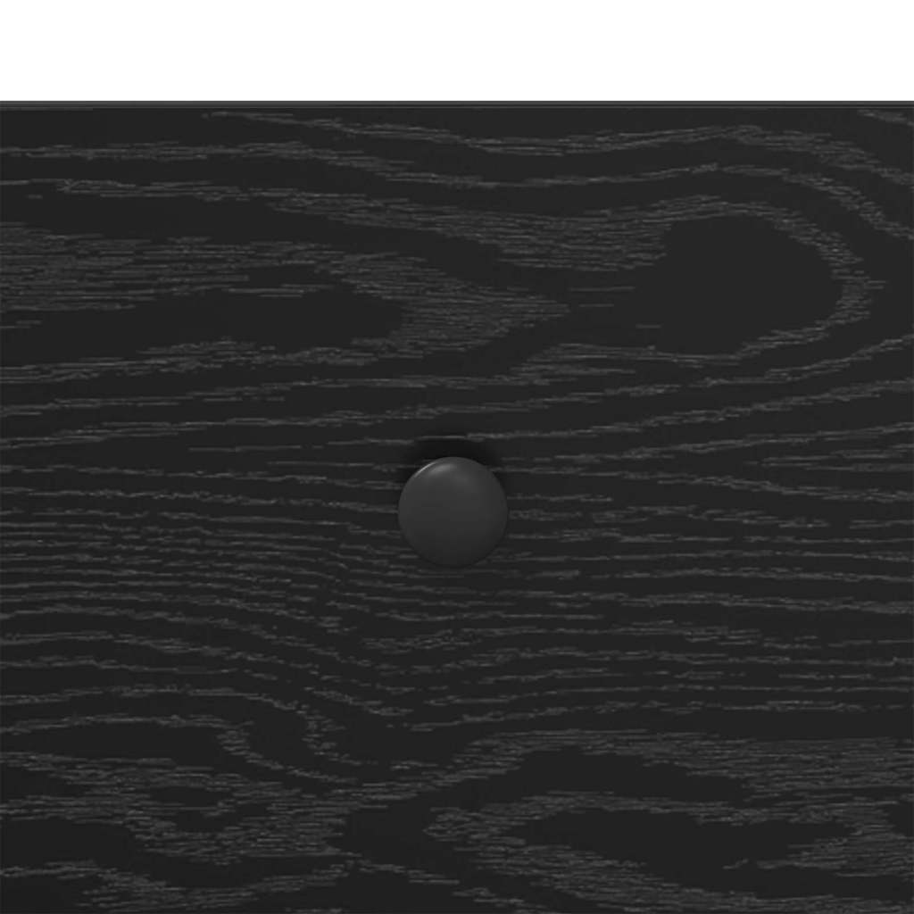 Nachttisch Schwarz Eichen-Optik 34 x 35,5 x 45 cm Holzwerkstoff