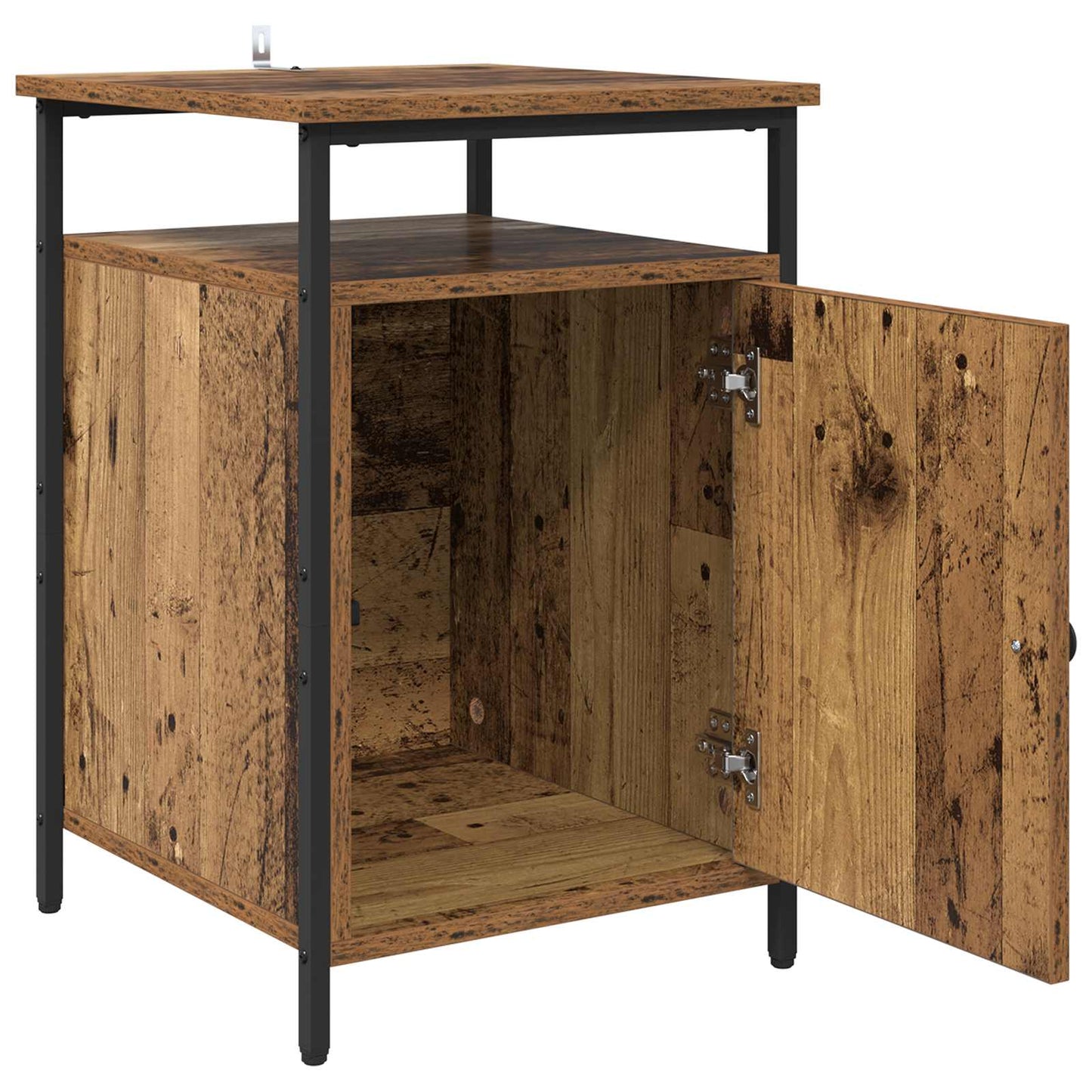 vidaXL Nachttisch Altholz 40 x 42 x 60cm Holzwerkstoff