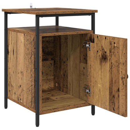 vidaXL Nachttisch 2 pcs Altholz 40 x 42 x 60cm Holzwerkstoff