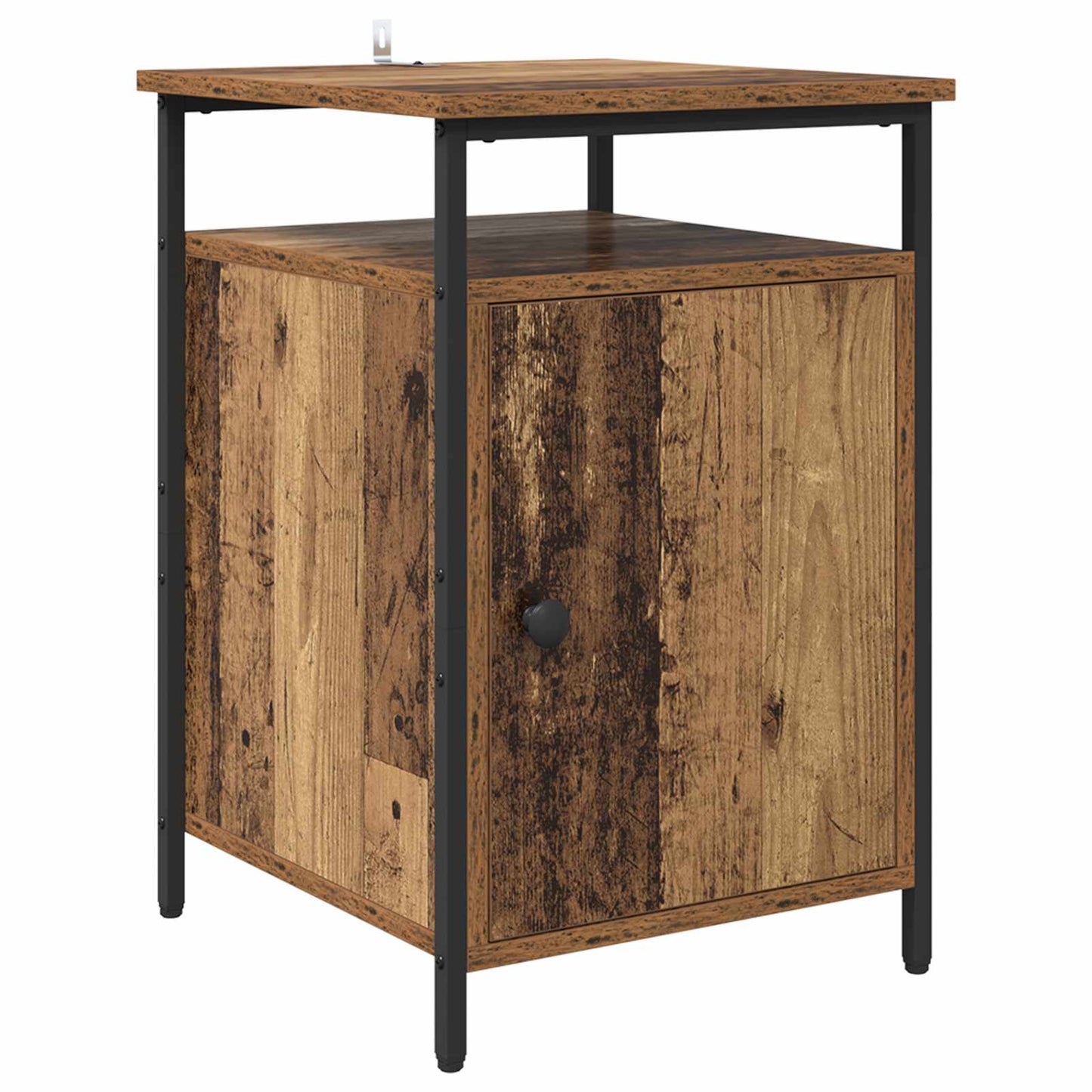 vidaXL Nachttisch 2 pcs Altholz 40 x 42 x 60cm Holzwerkstoff