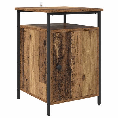 vidaXL Nachttisch 2 pcs Altholz 40 x 42 x 60cm Holzwerkstoff