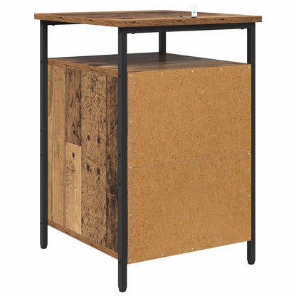 vidaXL Nachttisch 2 pcs Altholz 40 x 42 x 60cm Holzwerkstoff