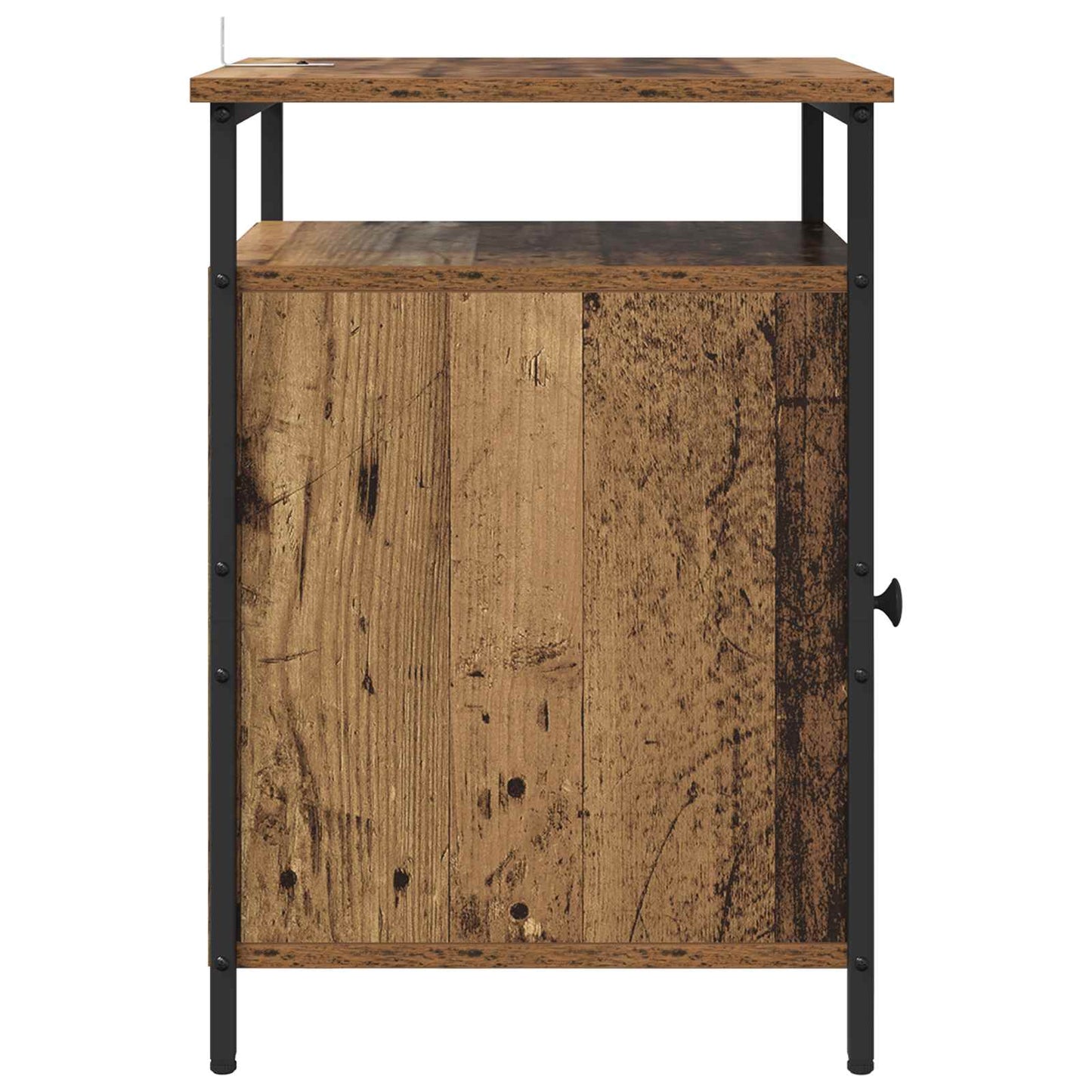 vidaXL Nachttisch 2 pcs Altholz 40 x 42 x 60cm Holzwerkstoff