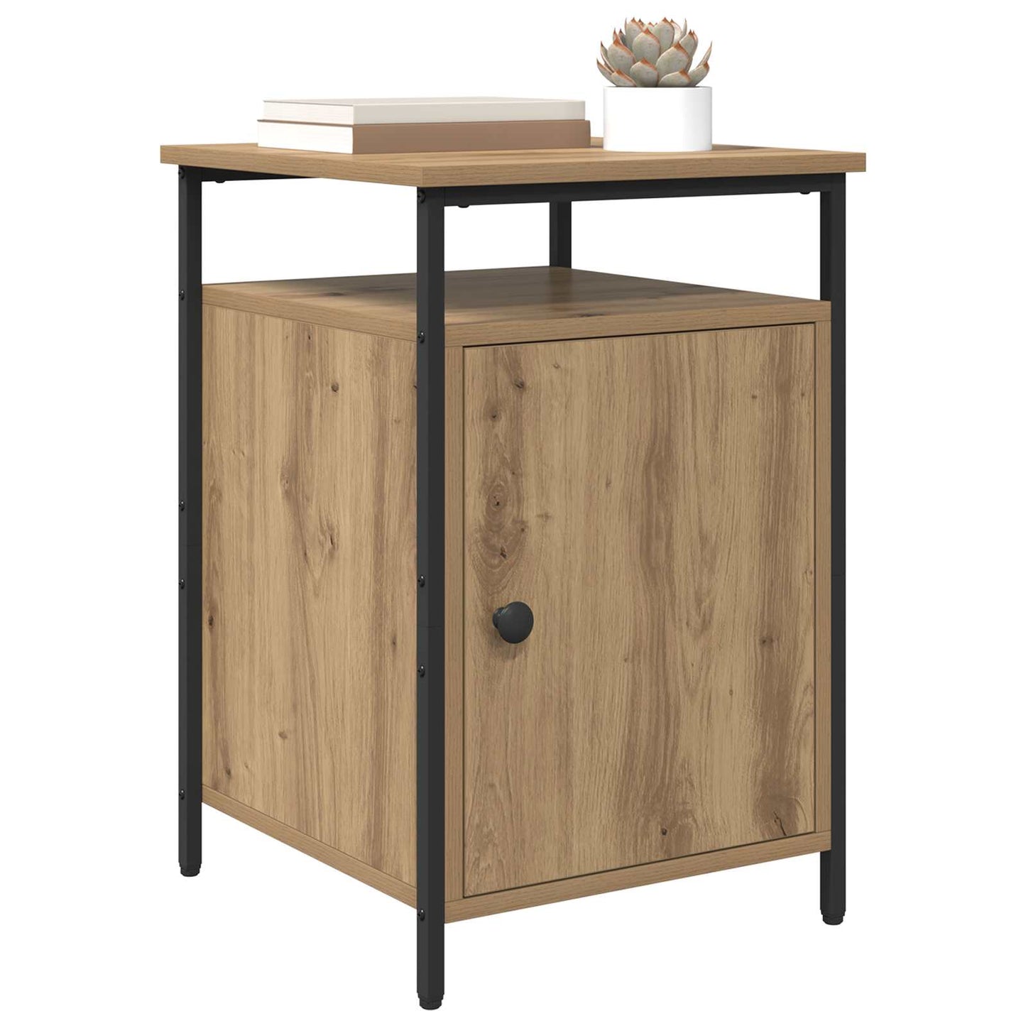 vidaXL Nachttisch 2 pcs Artisan-Eiche 40 x 42 x 60cm Holzwerkstoff