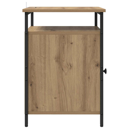 vidaXL Nachttisch 2 pcs Artisan-Eiche 40 x 42 x 60cm Holzwerkstoff