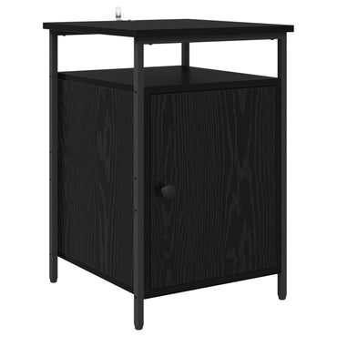 vidaXL Nachttisch Schwarz Eichen-Optik 40 x 42 x 60cm Holzwerkstoff