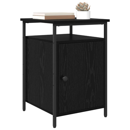 vidaXL Nachttisch Schwarz Eichen-Optik 40 x 42 x 60cm Holzwerkstoff