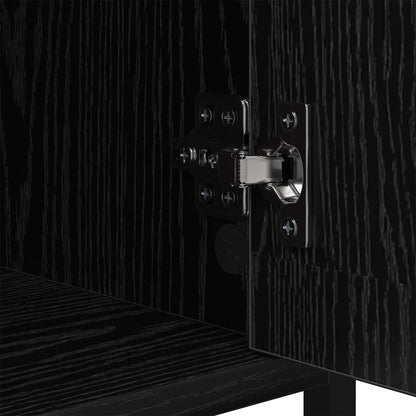 vidaXL Nachttisch 2 pcs Schwarz Eichen-Optik 40 x 42 x 60cm