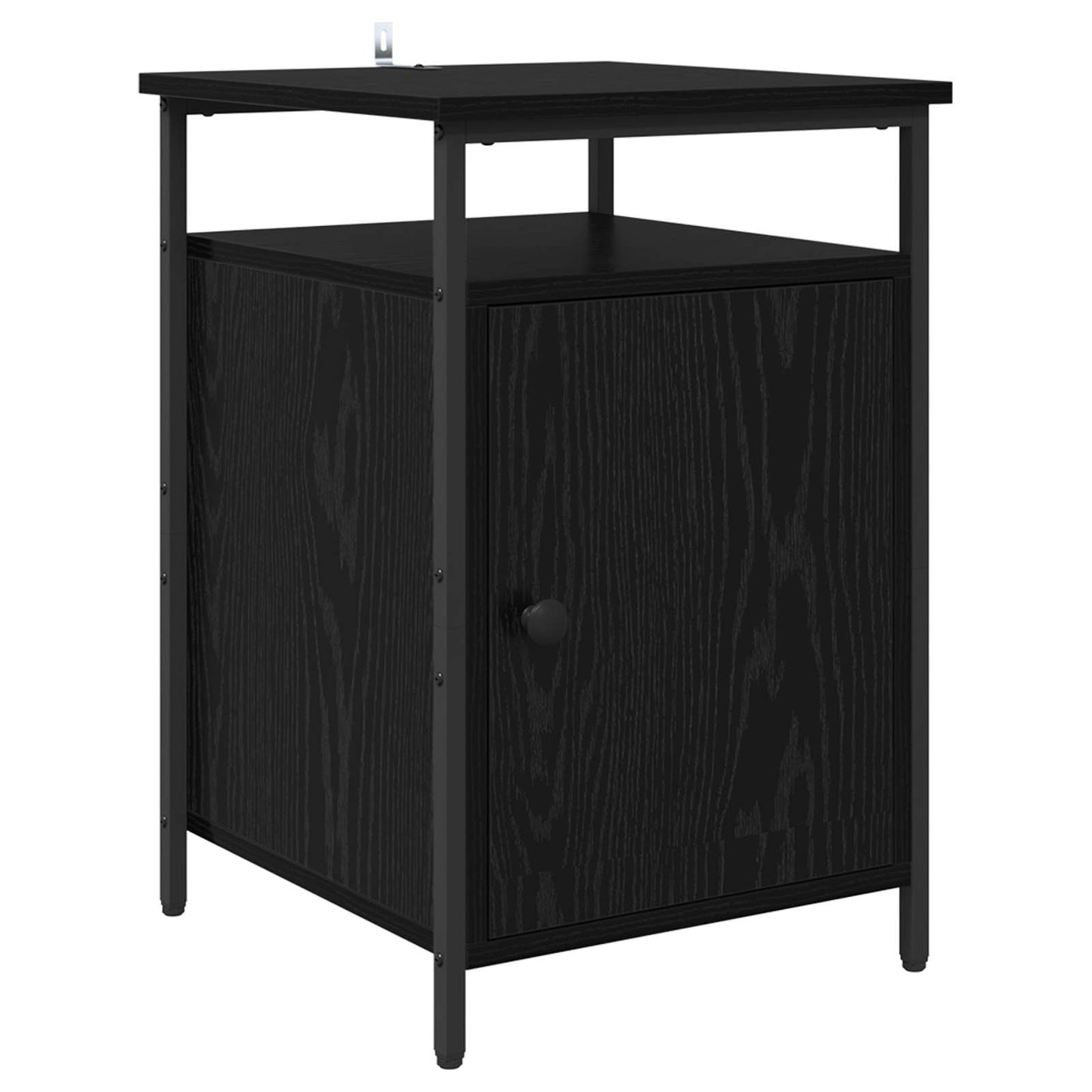 vidaXL Nachttisch 2 pcs Schwarz Eichen-Optik 40 x 42 x 60cm