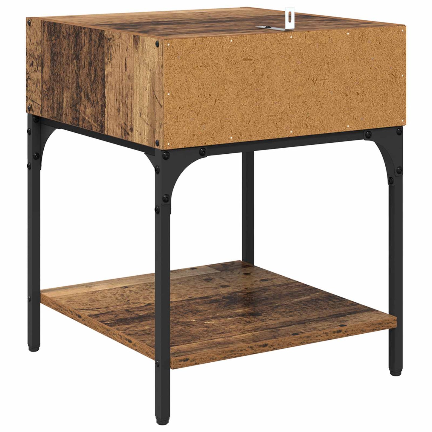 vidaXL Nachttisch 2 pcs Altholz 40 x 40 x 50 cm Holzwerkstoff