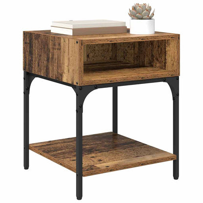 Nachttisch 2 pcs Altholz 40 x 40 x 50 cm Holzwerkstoff