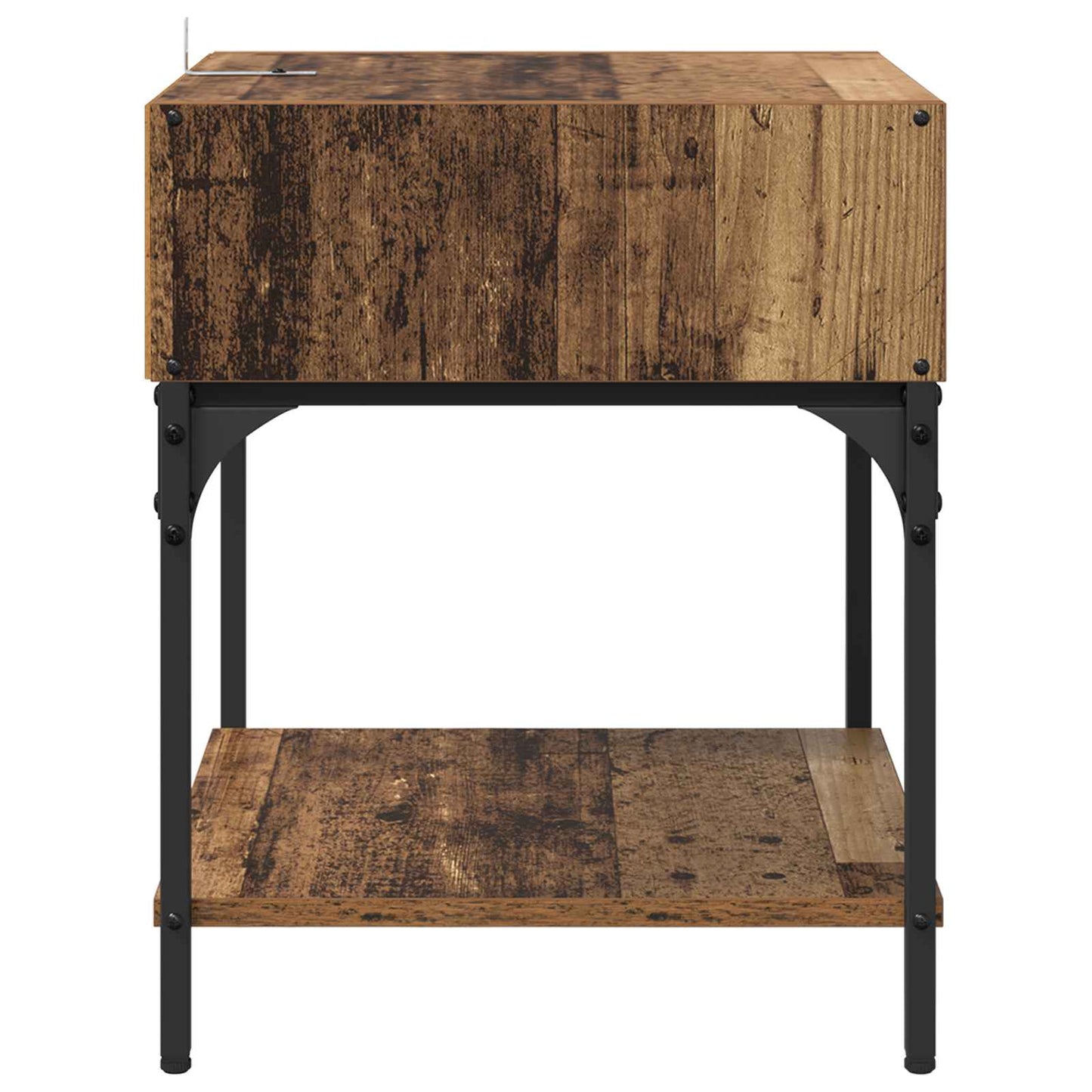 vidaXL Nachttisch 2 pcs Altholz 40 x 40 x 50 cm Holzwerkstoff
