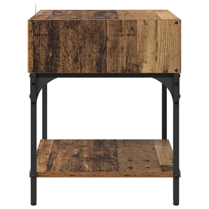 vidaXL Nachttisch 2 pcs Altholz 40 x 40 x 50 cm Holzwerkstoff