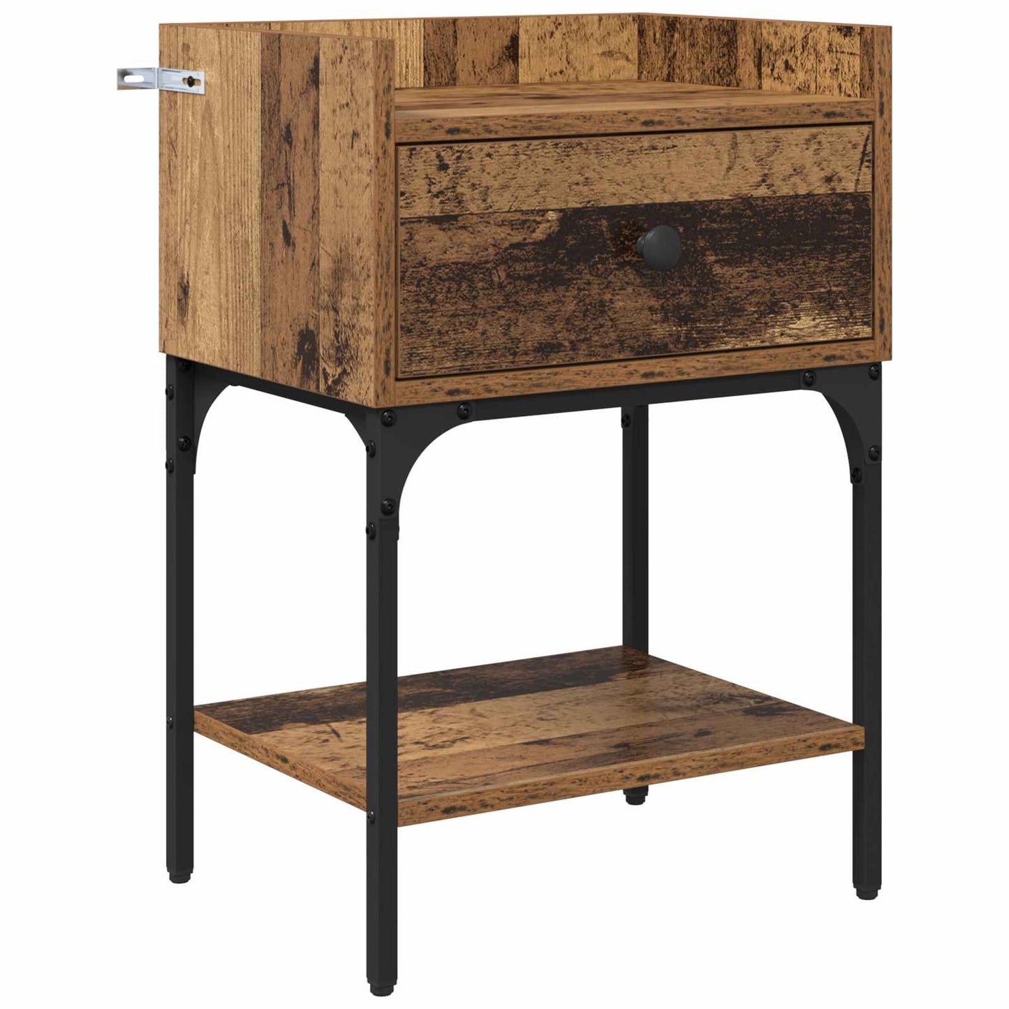 vidaXL Nachttisch mit Schubladen Altholz 40 x 29 x 60 cm Holzwerkstoff