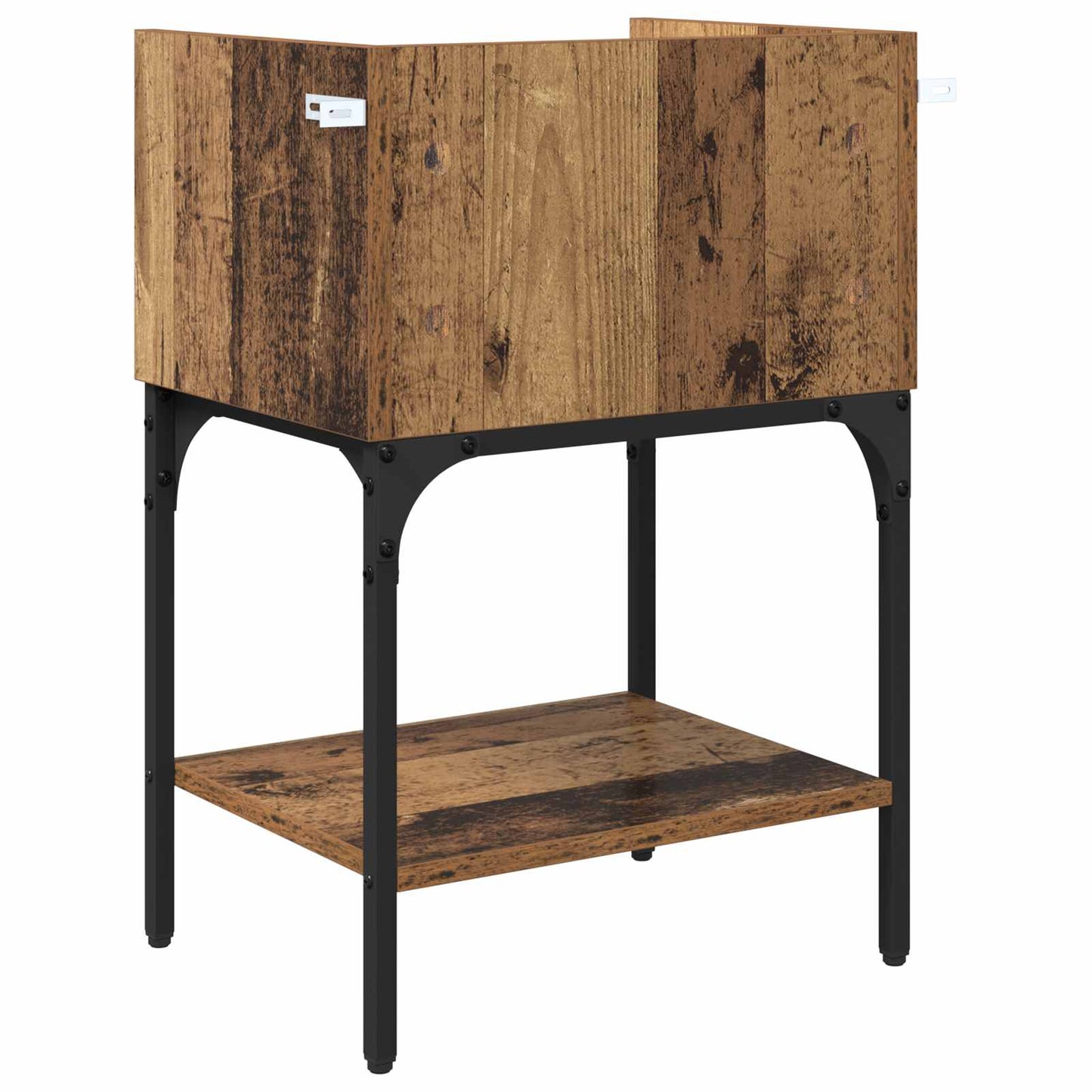 vidaXL Nachttisch 2 pcs Altholz 40 x 29 x 60 cm Holzwerkstoff