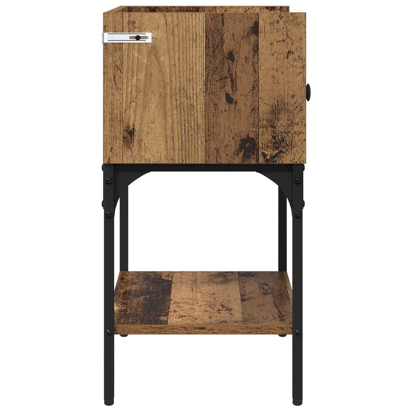 vidaXL Nachttisch 2 pcs Altholz 40 x 29 x 60 cm Holzwerkstoff