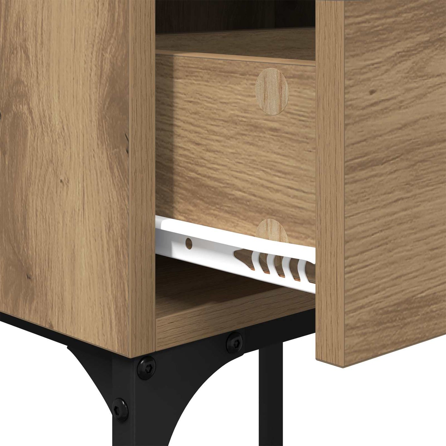 vidaXL Nachttisch Artisan-Eiche 40 x 29 x 60 cm Holzwerkstoff