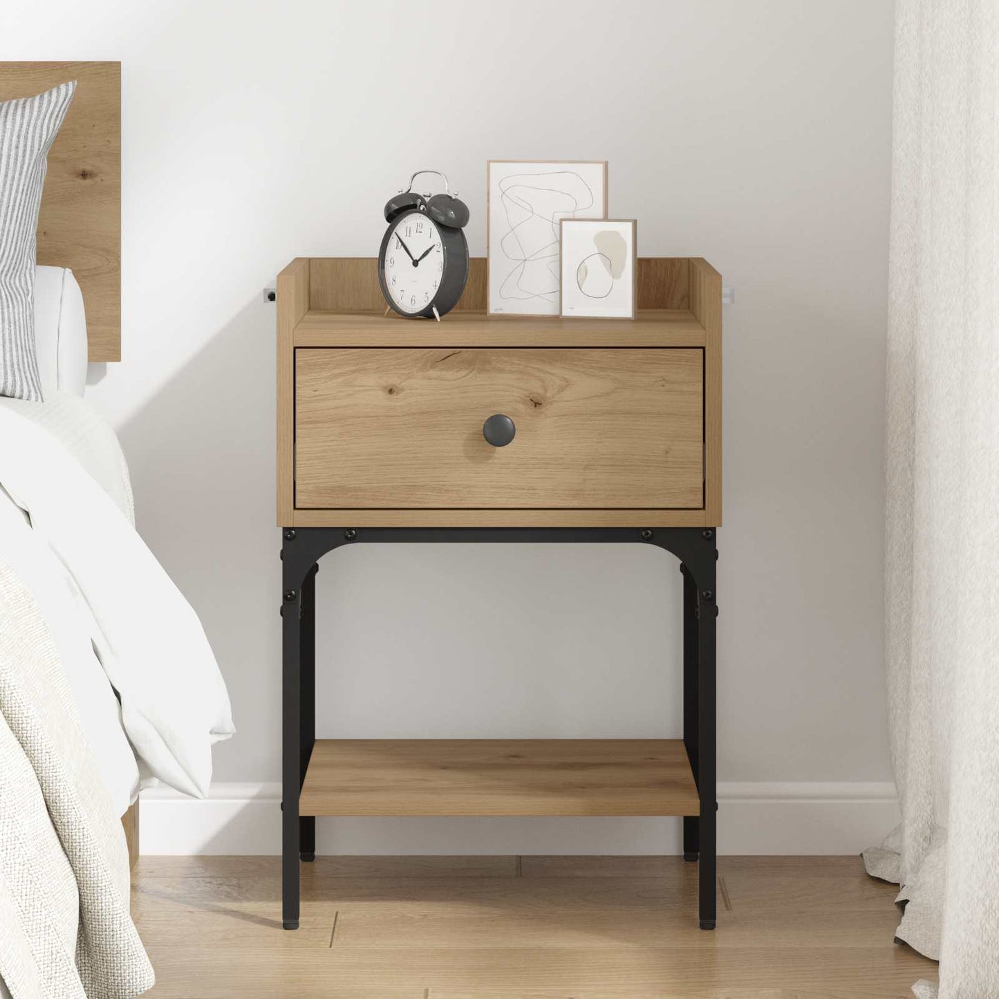 vidaXL Nachttisch Artisan-Eiche 40 x 29 x 60 cm Holzwerkstoff