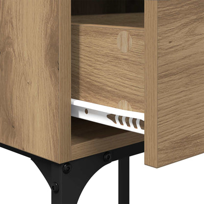 vidaXL Nachttisch 2 pcs Artisan-Eiche 40 x 29 x 60 cm Holzwerkstoff