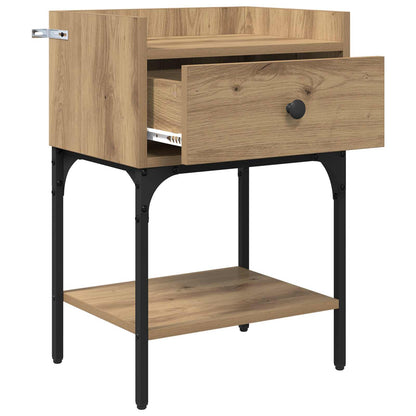 vidaXL Nachttisch 2 pcs Artisan-Eiche 40 x 29 x 60 cm Holzwerkstoff