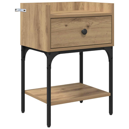 vidaXL Nachttisch 2 pcs Artisan-Eiche 40 x 29 x 60 cm Holzwerkstoff
