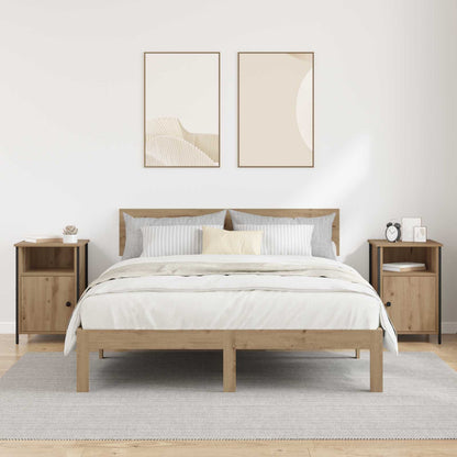 vidaXL Nachttisch 2 pcs Artisan-Eiche 40 x 42 x 60 cm Holzwerkstoff