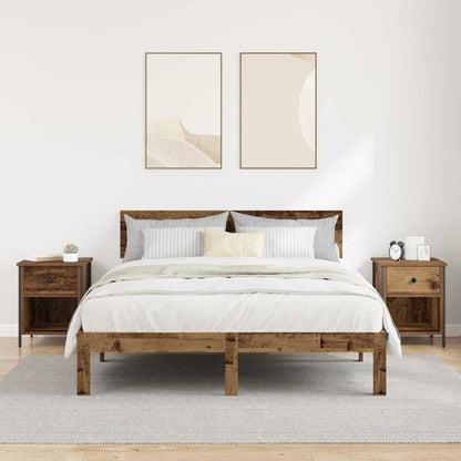 Nachttisch 2 pcs Altholz 40 x 42 x 50 cm Holzwerkstoff