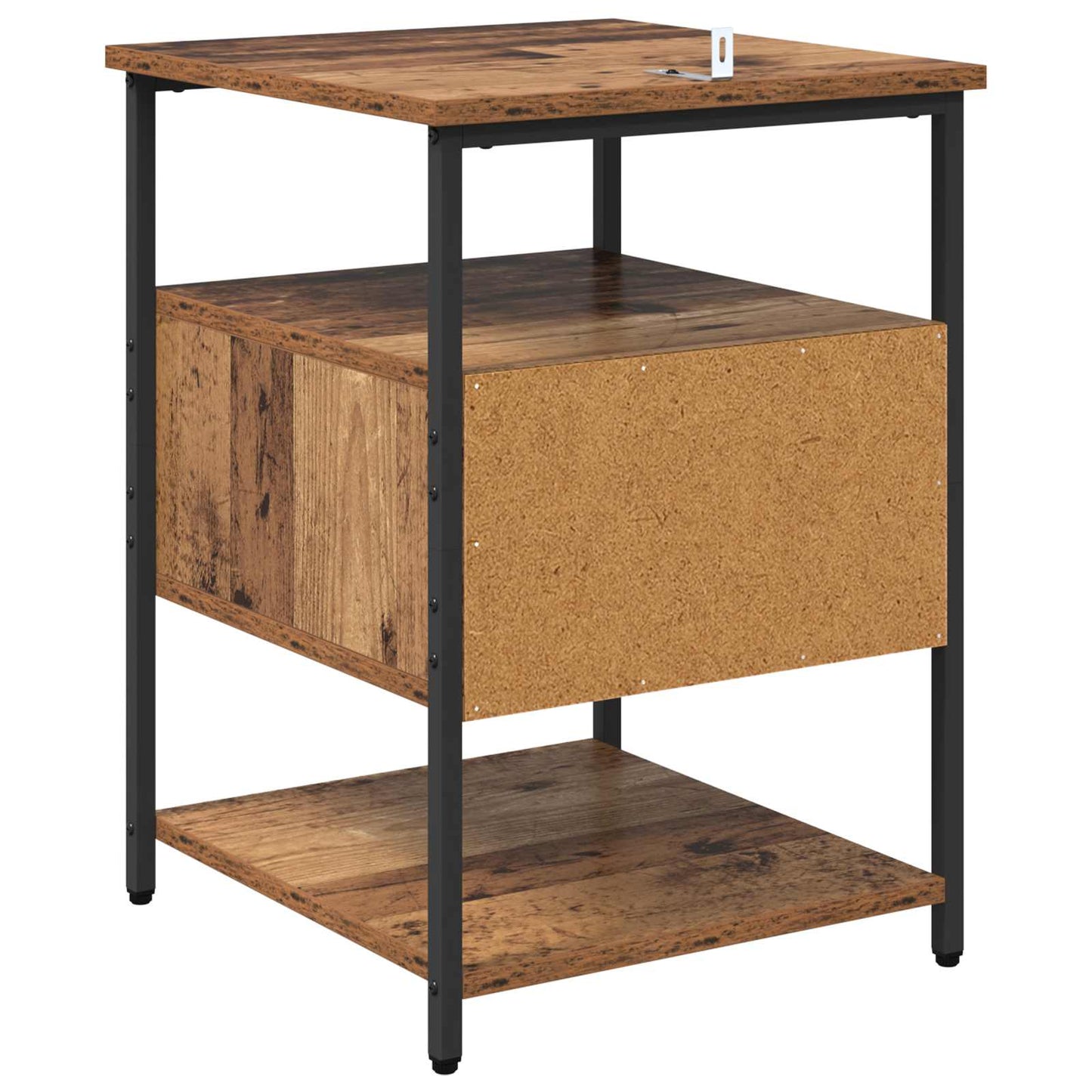 vidaXL Nachttisch mit Schubladen Altholz 40 x 42 x 56 cm Holzwerkstoff