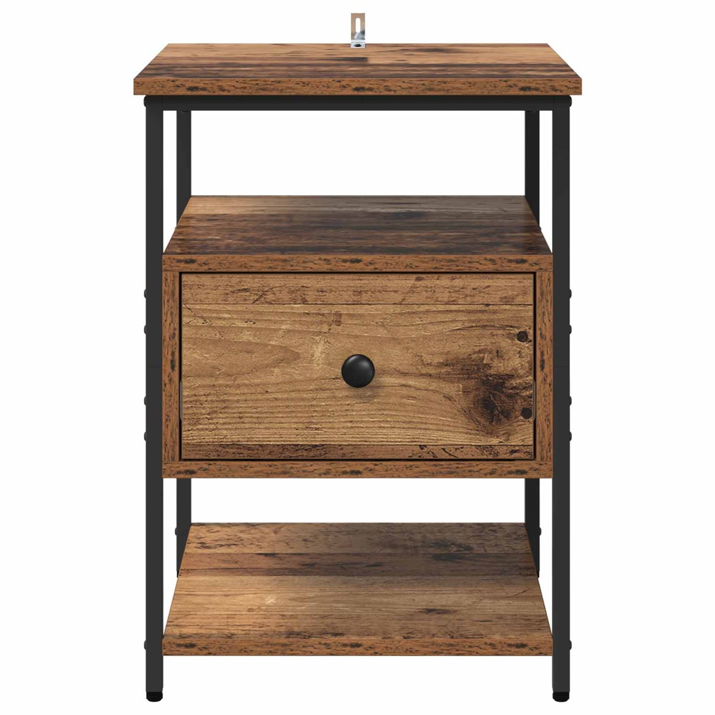 vidaXL Nachttisch mit Schubladen Altholz 40 x 42 x 56 cm Holzwerkstoff